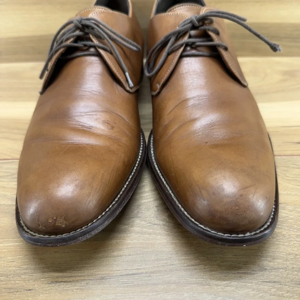 Too Boot New York 9 Adam Derrick Walnut Leather Dress Oxfords